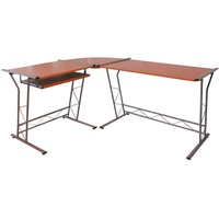 PC-Tisch Schreibtisch Bürotisch Computertisch Büromöbel  "Profi" Buche Furnier