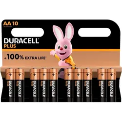 Duracell Plus neue Batterien  Aa (Mn1500/Lr06), Packung 10
