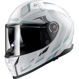 LS2 VECTOR II ALIZER Matt White/Silver XL