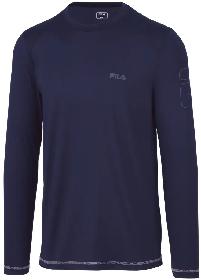 Fila Langarmshirt Joris (angenehmer Tragekomfort) navyblau Herren