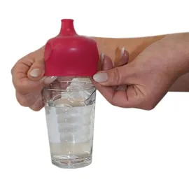 Label Label Label-Label Silikon-Deckel mit Schnabelaufsatz, für Trinkgläser 2 St