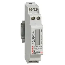 Legrand 004670 Energiezähler EMDX3, 32 A, 1-phasig, Direktanschluss, Impulsausgang, 1TE 1
