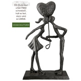 GILDE Dekofigur »Design Skulptur Liebespaar«, 11493711-0 braun B/H/T: 12,5 cm x 22,5 cm x 5 cm