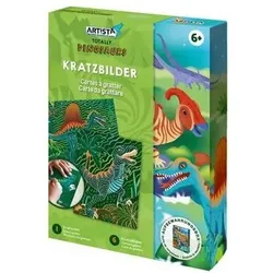 ARTISTA 9301937 Kratzbilder Dinosaurier