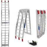 Baumarktplus TRUTZHOLM 1 x Auffahrrampe Klappbar 180 cm Traglast 340 kg Grau