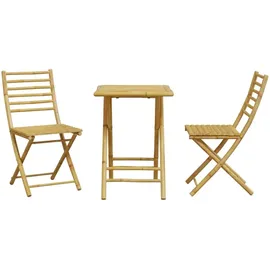 vidaXL 3-tlg Bistro-Set Bambus Modell 4