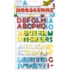 Moosgummi Glitter-Sticker Buchstaben