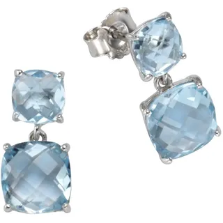 VIVANCE Ohrstecker 925/- Sterling Silber Blau/Weiß 2013796 one-size