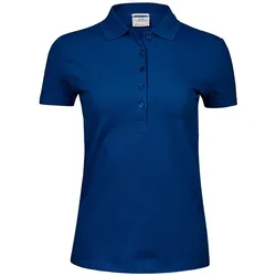 Tee Jays  Damen Stretch Poloshirt Mila in Blau, Gr. S