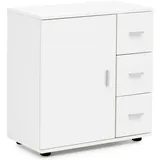 KADIMA DESIGN Badezimmerschrank 60 x 65,5 x 33 cm Weiß