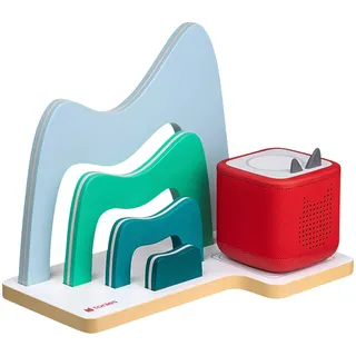 Tonies Kinderregal Berg 110 x 40 x 30 cm Holz bunt
