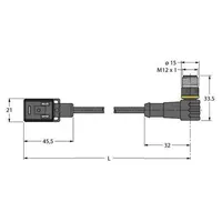 Turck VIS02-S80E-0,6-WSC5.31T/TXL Ventil steckverbinder Bauform BI 6606826