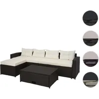 Mendler HWC-J34 Loungeset braun/beige