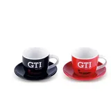 BRISA Espressotasse 0,1 l Rot Schwarz 2 St.