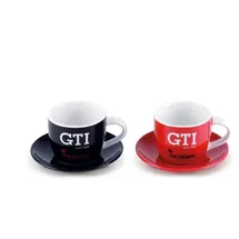 VW Collection Espressotasse 0,1 l Rot Schwarz 2 St.