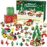 Adventskalender 2024 Kinder, Geschenk Jungen & Mädchen Jahre Weihnachten Geschenk Kinder Spielzeug Junge Weihnachtskalender Kinder Kindergarten Geschenke für Kinder (24-Bausatz-ST-20)
