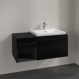 Villeroy & Boch Subway 3.0 Waschbeckenunterschrank, C57101, 1001x423x516mm, Black Oak,