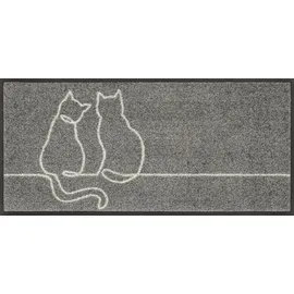 Wash+Dry Lovetails 35 x 75 cm Grau