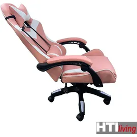 Hti-Living Schreibtischstuhl Krit Pink-Weiß
