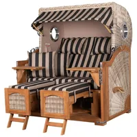 Mr. Deko bene living Strandkorb Komplettset Ammersee Grande XL