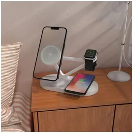 TECH-PROTECT QI15W-A41 3in1 Wireless Charger with MagSafe Apple Devices - Weiß
