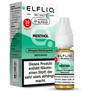 Elfbar ELFLIQ Menthol NicSalt Liquid 10ml / 20mg