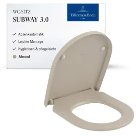 Villeroy & Boch Subway 3.0 WC-Sitz Duroplast Almond