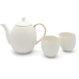 Bredemeijer Tee-Set Silhouet Canterbury 1,2 Liter in Farbe weiß poliert
