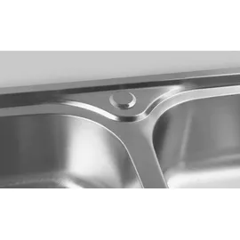 a&n&a aQualine Küchenspüle 81 x 46 cm Silber