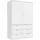 mokebo Drehtürenschrank Der Grenzenlose 120 x 187 x 58 cm Weiß