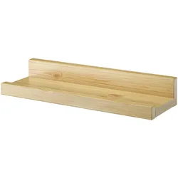 Erst-Holz Wandregal Massivholz Kiefer Fotoleiste für Bilder Bücher und Deko 90.82-11