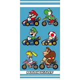 Carbotex Super Mario Luigi Toad Yoshi Peach Donkey Kong Strandtuch - 100% Baumwolle - Größe 70x140 cm