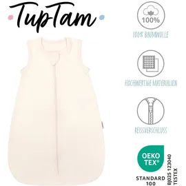 TupTam Sommerschlafsack Kleine Kinder" Gr. 74, beige Ecru, Schlafsäcke, Baby, L: 80cm, Obermaterial: 100% Baumwolle, CO., L:80cm