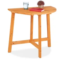 Relaxdays Klapptisch 80 x 50 x 74 cm Braun