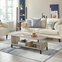 Yaheetech TV-Schrank Fernsehtisch TV Lowborad mit Ablage Industrie-Design Fernsehschrank für Fernseher bis zu 55 Zoll, Grau