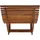 Beliani Brescia II Gartenliege 176 x 60 x 90 cm Hellbraun