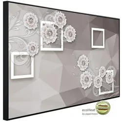 papermoon Infrarotheizung »EcoHeat - Muster mit Blumen«, Matt-Effekt - bunt
