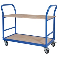 BRB-Lagertechnik Tischwagen mit 2 Etagen, blau
