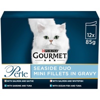 Purina Gourmet Perle Katzenfutter Gemischte Sorten Seaside, 12 x 85 g