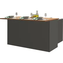 kochstation Kücheninsel KS-Sole 155 x 90 x 90 cm Grau