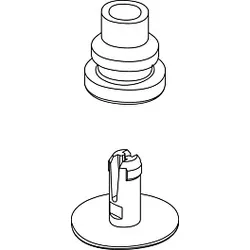 Ideal Standard Zapfenschraube mit Kappe, Chrom A962149AA