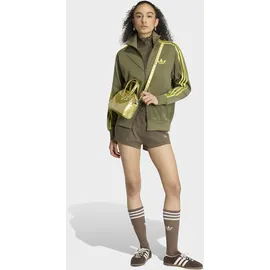adidas Trainingsjacke ADIDAS ORIGINALS "FIREBIRD TRACK LOOSE", Damen, Gr. S, olive strata, preloved lime, Obermaterial: 100% Polyester, Jacken Trainingsjacke, FIREBIRD, locker geschnitten