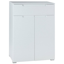 Bega Schuhschrank SPICE, B 70 cm - 2 Türen 1 Schublade - Weiß Hochglanz - Weiß matt