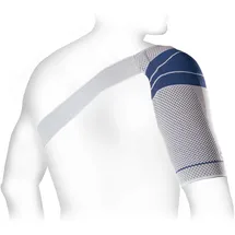 Bauerfeind OmoTrain S Schulterbandage, Titan, rechts, Größe 4