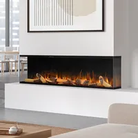 Noble Flame ELLASON [Elektrokamin Wandeinbau]: 1530 - smoky dark / Rauchquarz