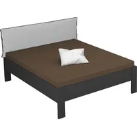 Rauch Futonbett RAUCH "Aditio", grau (graumetallic), B:166cm H:107cm L:208cm, Betten, Futonbett, Kopfteil Webstoff mit abgesetztem Keder