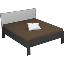 Rauch Futonbett RAUCH "Aditio", grau (graumetallic), B:166cm H:107cm L:208cm, Betten, Futonbett, Kopfteil Webstoff mit abgesetztem Keder