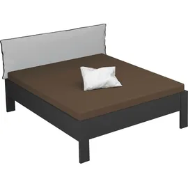 Rauch Futonbett RAUCH "Aditio", grau (graumetallic), B:166cm H:107cm L:208cm, Betten, Futonbett, Kopfteil Webstoff mit abgesetztem Keder