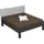 Rauch Futonbett RAUCH "Aditio", grau (graumetallic), B:166cm H:107cm L:208cm, Betten, Futonbett, Kopfteil Webstoff mit abgesetztem Keder