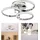H4L LED Deckenleuchte 31W modern silber